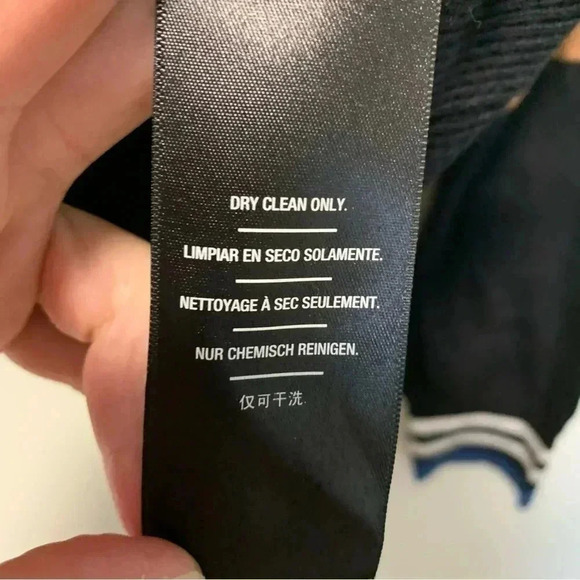 7 For  All Mankind color block ribbed striped cropped polo sweater - Picture 3 of 5